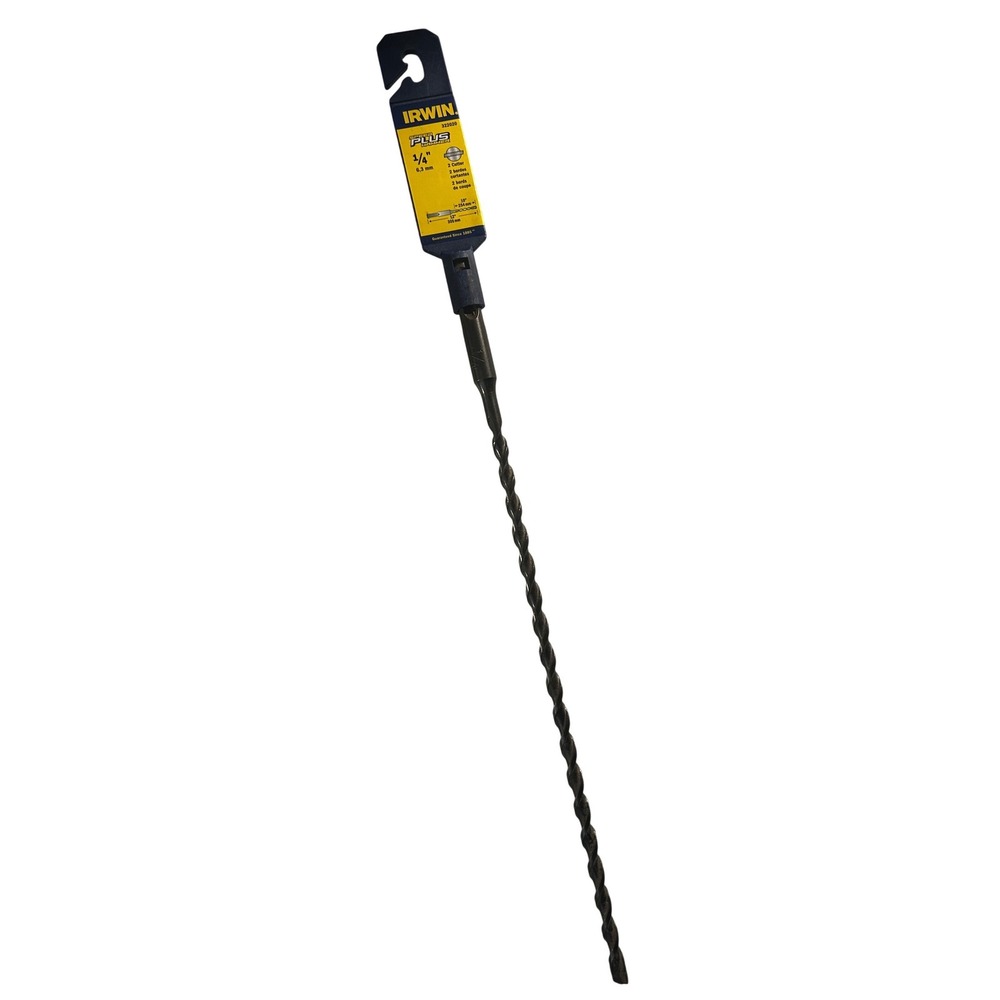 IRWIN PLUS 3/4 Inch x 12 Inch SDS‎ Plus Masonry Drill Bit Concrete Stone
(835)